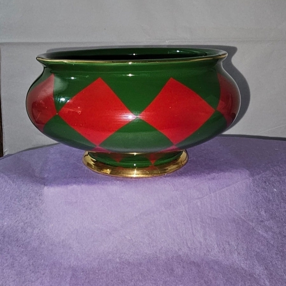 Vintage Teleflora Ceramic Bouquet Bowl Vase Planter- EUC